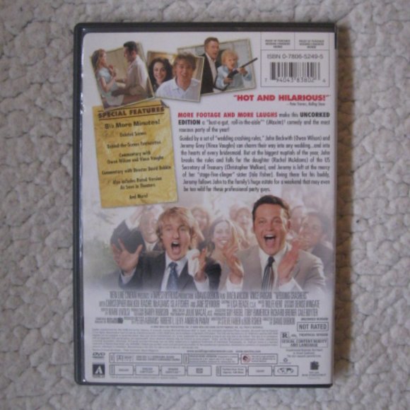 4/$15 New Line Wedding Crashers DVD - Picture 2 of 2